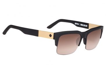 Image of Spy Optic Malcolm Single Vision Prescription Sunglasses, Soft Matte Black Frame, 673246973355SV