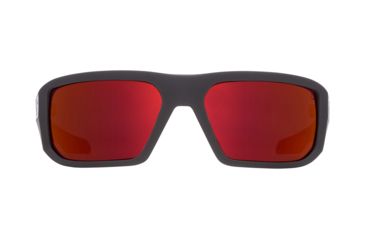 Image of Spy Optic Mccoy Progressive Prescription Sunglasses, Soft Matte Black/Red Fade Frame, 673012803673PR