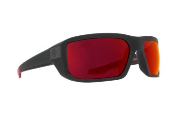 Image of Spy Optic Mccoy Progressive Prescription Sunglasses, Soft Matte Black/Red Fade Frame, 673012803673PR