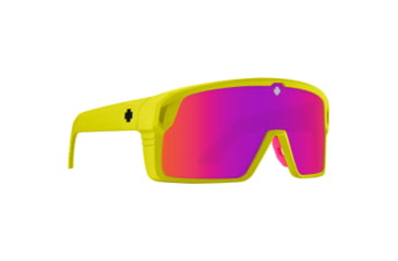 Image of Spy Optic Monolith Matte Neon Sunglasses, Yellow, One Size, 91626