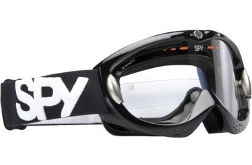 Image of Spy Optic Alloy MX Goggles - Shiny Black frame, Clear lens