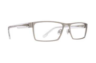 Image of Spy Optic Nelson Progressive Prescription Eyeglasses, Matte Silver/Crystal Frame, 573444627000PR