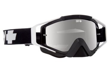 Image of Spy Optic Omen Goggles w/Shield Lens Shape, Black  Frame, Smoke w/ Silver Spectra/Clear AFP Le 0323129853855