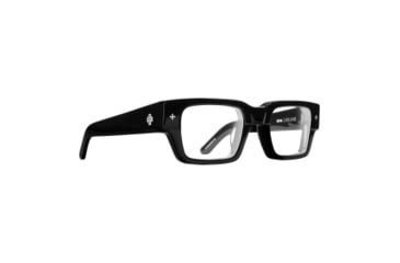 Image of Spy Optic Oslind 48 Men's Sunglasses, Black Frame, Demo w/ Spy+ Lens Print Lens, Extra Small, 115706