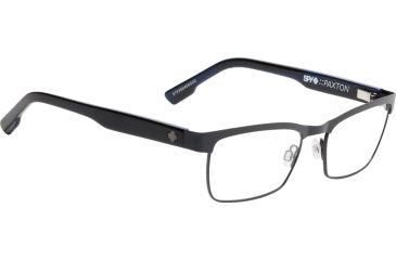 Image of Spy Optic Paxton Progressive Prescription Eyeglasses, Matte Black/Black Blue Horn Frame, 573356456000PR
