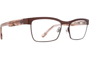 Image of Spy Optic Paxton Progressive Prescription Eyeglasses, Matte Deep Brown/Pink Smoke Frame, 573356832000PR