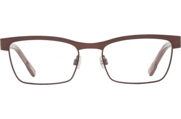 Image of Spy Optic Paxton Progressive Prescription Eyeglasses, Matte Deep Brown/Pink Smoke Frame, 573356832000PR