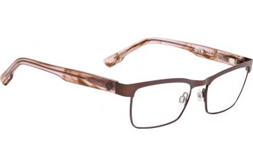 Image of Spy Optic Paxton Progressive Prescription Eyeglasses, Matte Deep Brown/Pink Smoke Frame, 573356832000PR