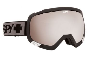 Image of Spy Optic Platoon Ski Goggles - Black Frame, Bronze W/ Silver Mirror &amp; Persimmon Contact Lens, 312012374846