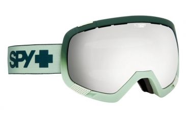 Image of Spy Optic Platoon Ski Goggles - Green FadeFrame, Happy Gray Green W/ Silver Mirror &amp; Happy Yellow W/ Green Sprectra Lens, 312012164375