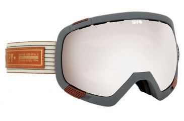 Image of Spy Optic Platoon Ski Goggles - Heritage WhiteFrame, Bronze W/ Silver Mirror &amp; Persimmon Contact Lens, 312012646846