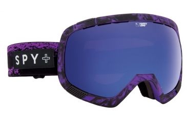 Image of Spy Optic Platoon Ski Goggles - Masked PurpleFrame, Happy Rose W/ Dark Blue Spectra &amp; Happy Bronze W/ Silver Mirror Lens, 312012174279