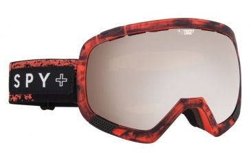 Image of Spy Optic Platoon Ski Goggles - Masked RedFrame, Happy Bronze W/ Silver Mirror &amp; Happy Rose W/ Dark Blue Spectra Lens, 312012160291