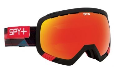 Image of Spy Optic Platoon Ski Goggles - Prismatic RedFrame, Bronze W/ Red Spectra &amp; Pink Contact Lens, 312012648383
