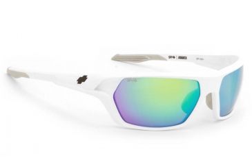 Image of Spy Optic Quanta Bifocal Prescription Sunglasses, Matte White Frame, Bronze w/Green Spectra Lens-673014396815BI