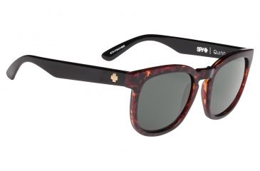 Image of Spy Optic Quinn Single Vision Prescription Sunglasses, Alana Dark Tortoise/Black Frame, 673179422863SV