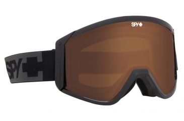 Image of Spy Optic Raider Snow Goggles - Black Alternative Fit Frame - Persimmon Contact Bronze Lens 313074038979