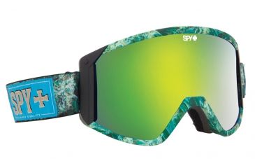 Image of Spy Optic Raider Snow Goggles - Field Of Dreams Frame - Yellow w/Green Spectra + Bronze Lens 313074581835
