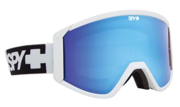 Image of Spy Optic Raider Snow Goggles - Matte White Frame - Bronze w/Light Blue Spectra + Persimmon Lens 313074396845