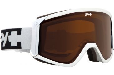 Image of Spy Optic Raider Snow Goggles - White Frame and Bronze +Persimmon Lens 313074632070