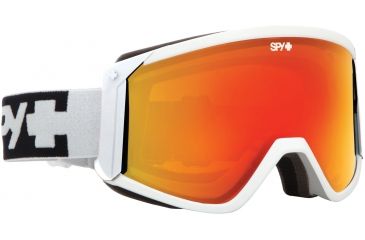 Image of Spy Optic Raider Snow Goggles - White Frame and Bronze W/ Red Spectra +Persimmon Lens 313074396966