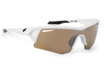 Image of Spy Optic Screw Sunglasses w/ Matte White Frame &amp; Bronze Black Mirror Lens