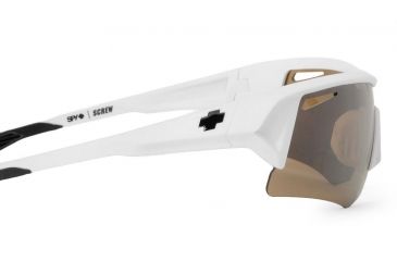 Image of Spy Optic Screw Sunglasses w/ Matte White Frame &amp; Bronze Black Mirror Lens