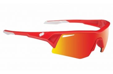 Image of Spy Optic Screw Sunglasses, Red Frame, Bronze w/ Red Spectra Lens 673019512083