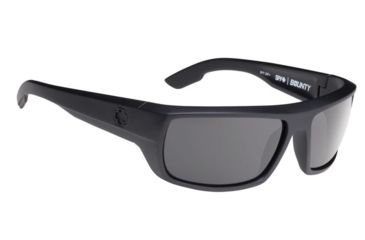 Image of Spy Optic Bounty Sunglasses, Ansi Matte Black Frame, Gray Polar Lens, Polarized 673017243135