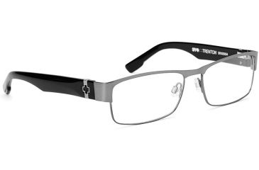 Image of Spy Optic Single Vision Prescription Eyeglasses - Trenton 55 - Gunmetal/Black Frame SRX00054RX