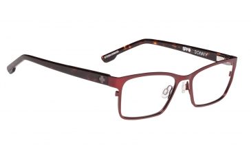 Image of Spy Optic Sonny Single Vision Prescription Eyeglasses, Matte Garnet/Dark Tort Frame, 573354299000SV