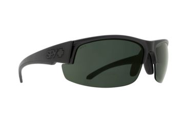 Image of Spy Optic Sprinter Sunglasses, Matte Black Ansi Rx Frame, Happy Gray/Green Polar Lens, Polarized, 673502243864