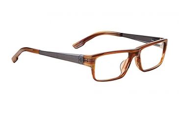 Image of Spy Optic Prescription Eyeglasses Bixby Single Vision Brown Horn Frame