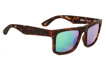 Image of Spy Optic FOLD Progressive Prescription Sunglasses, Matte Camo Tortoise Frame, Happy Bronze w/Green Spectra Lens-673174995225PR