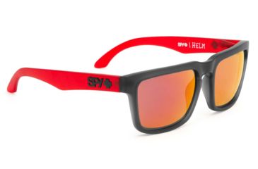 Image of Spy Optic Helm Bifocal Prescription Sunglasses, Cherry Bomb Frame, Grey w/Red Spectra Lens-673015094130BI