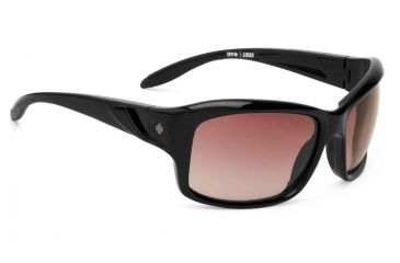 Image of Spy Optic Libra Single Vision Prescription Sunglasses, Black Frame, Merlot Fade Lens-673141038164SV