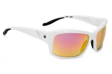 Image of Spy Optic Libra Single Vision Prescription Sunglasses, White Pearl Frame, Bronze w/Green Spectra Lens-673141482252SV