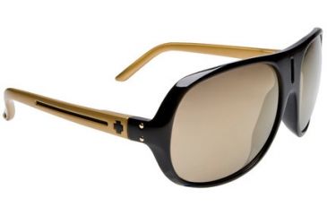 Image of Spy Optic Stratos Sunglasses Black w/ Gold - Bronze w/ Gold Mirror Lenses