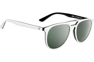 Image of Spy Optic Syndicate Progressive Prescription Sunglasses, Matte White/Black Frame, 873525192352PR