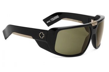 Image of Spy Optic Touring Bifocal Prescription Sunglasses, Black Frame, Grey Green Lens-670795062133BI