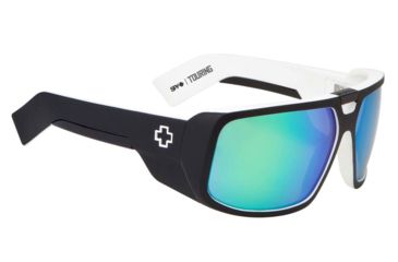 Image of Spy Optic Touring Bifocal Prescription Sunglasses, Whitewall Frame, Grey w/Green Spectra Lens-670795809811BI