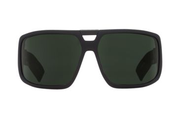 Image of Spy Optic Touring Sunglasses, Soft Matte Black Frame, Happy Grey Green Lens 670795973863