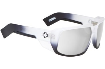 Image of Spy Optic Touring Sunglasses - White Lightning Frame and Grey W/ Silver Mirror Lens 670795787143