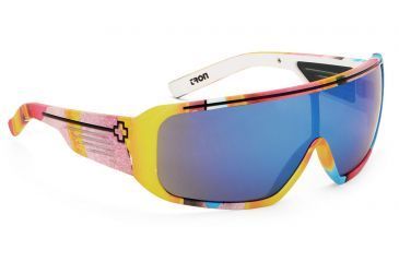 Image of Spy Optic Tron Sunglasses w/ MC 93 Helmet Frame &amp; Grey Blue Spectra Mirror Lens