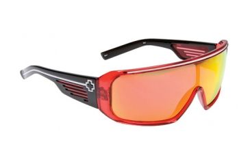 Image of 670805289130 Translucent Red w/ Black Temples frame, Gray w/ Red Spectra lens