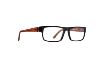 Image of Spy Optic Vaughn 56 Men's Sunglasses, Matte Black Trans Sepia Frame, Demo w/ Spy+ Lens Print Lens, Medium/Large, 93953