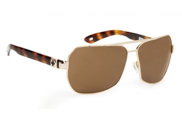 Image of Spy Optic Weller Single Vision Prescription Sunglasses - Gold w/ Classic Tortoise Frame 570626470000RX