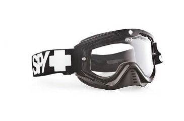 Image of Spy Optic Whip MX Goggles, Black Enduro Frame, Dual Clear Antifog Lens 320791062115