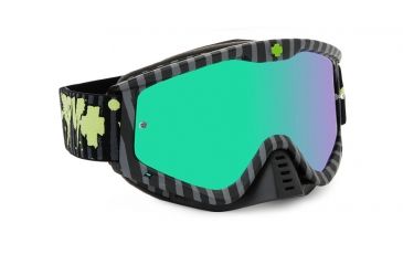 Image of Spy Optic Whip MX Goggles w/ Horrorific Frame &amp; Smoke Green Spectra Mirror Antifog Lens w/ Posts
