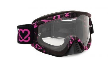 Image of Spy Optic Whip MX Goggles w/ Spy + Keep A Breast Frame &amp; Clear Antifog Lens w/ Posts